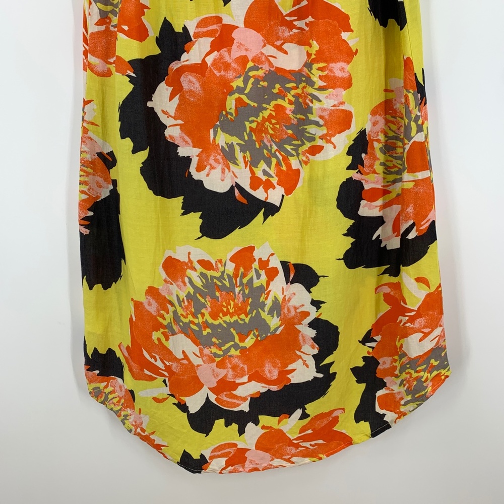 Uncle Frank Vibrant Bold Floral Sleeveless Shift Dress Sz M - Picture 8 of 14